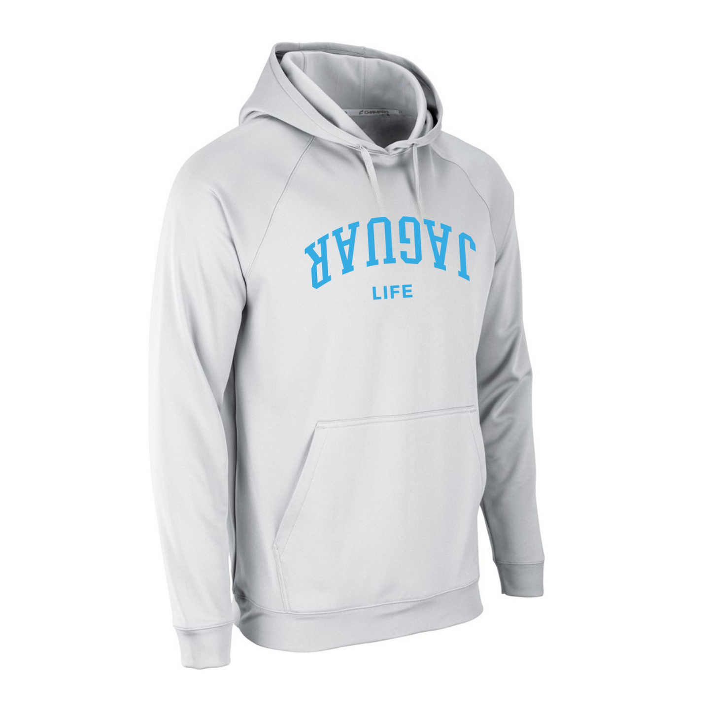 Jaguar Life Arch | White Performance Adult Hooded Sweatshirt