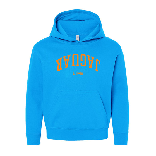 Jaguar Life Arch | Sapphire Blue Youth Hooded Sweatshirt